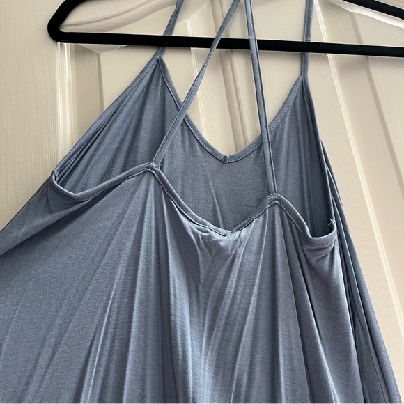 Wishlist Blue Slip Dress Lace bottom NWT - Picture 5 of 6